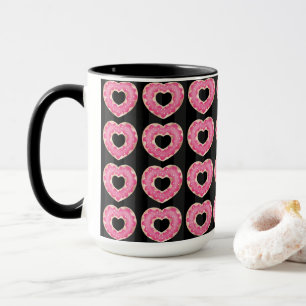 Rosa Heart Doughnut Coffee Mugg