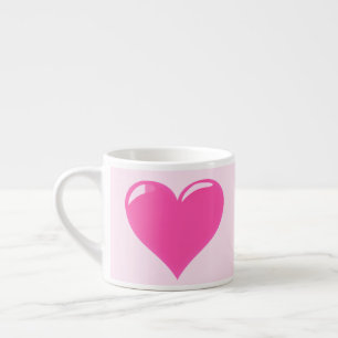 Rosa Heart Espresso Kopp Espressomugg