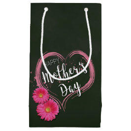 Rosa Heart Flowers Mors dag - Small Gift Bag