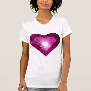 Rosa Heart 'hjärta' t-shirt dam petite white
