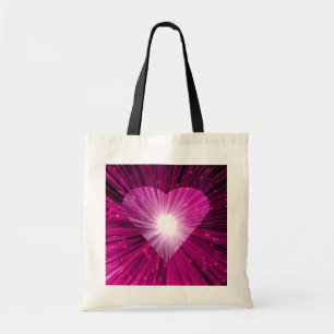 Rosa Heart - hjärtsäck Tygkasse