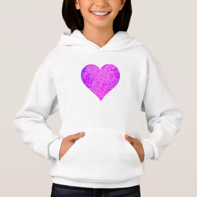 ROSA HEART HOODIE T SHIRT (Framsida)