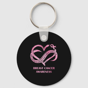 Rosa Heart Hope Kärlek Faith Breast Cancer Awarene Nyckelring