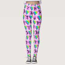 ROSA HEART I KÄRLEK GYMNASTICS LEGGINGS