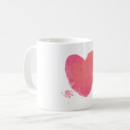 Rosa Heart Kaffemugg