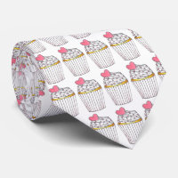 Rosa Heart Kärlek Cupkaka Muffinss Foodie Cake Tie