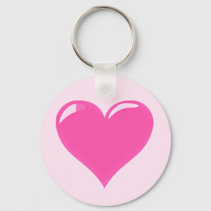 Rosa Heart - Kärlek Nyckelring