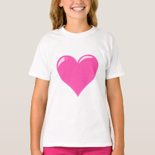 Rosa Heart - Kärlek T Shirt