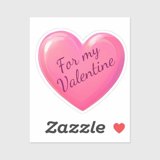 Rosa Heart Klistermärken (Ark)