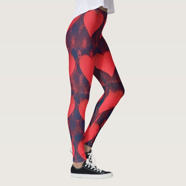 Rosa Heart Leggings av HAS Jewels (Höger)