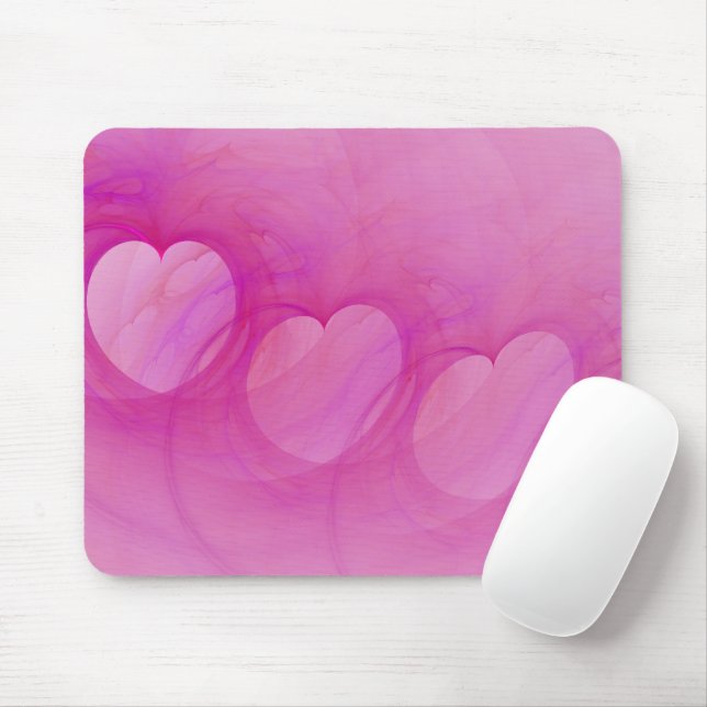 Rosa Heart Line Musmatta (Med mus)