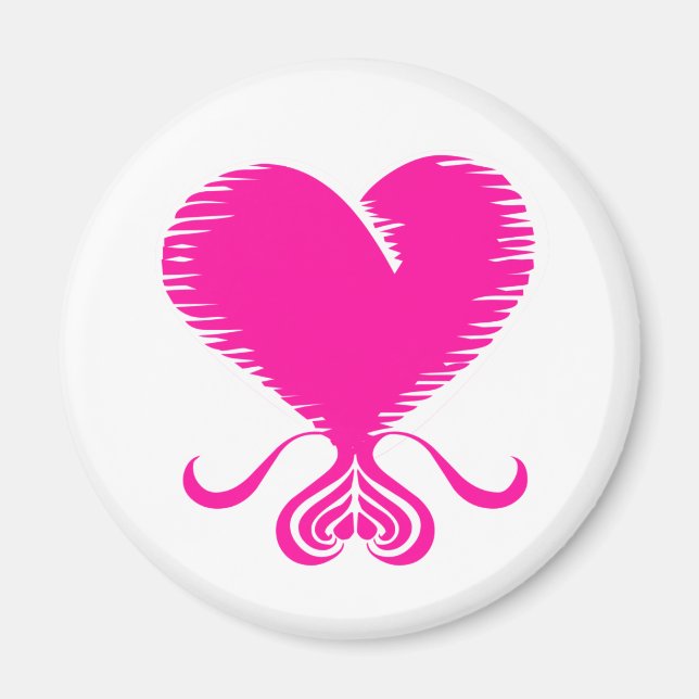 Rosa Heart Magnet (Framsidan)