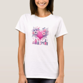 Rosa Heart & Makeup Fantasy T Shirt