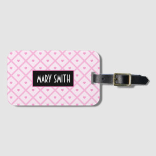Rosa Heart Modern Play Collection Bagagebricka