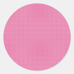 Rosa Heart Mönster Round Stickers Runt Klistermärke