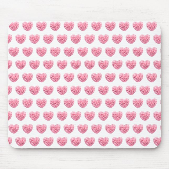 Rosa Heart Mouse Pad Musmatta (Framsidan)