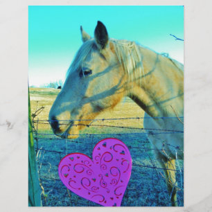 Rosa Heart och Gult Horse