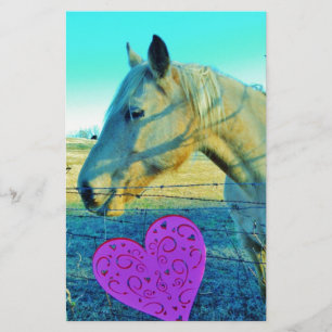 Rosa Heart och Gult Horse