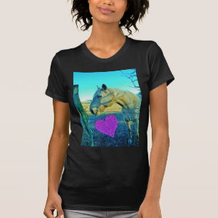 Rosa Heart och Gult Horse Tee