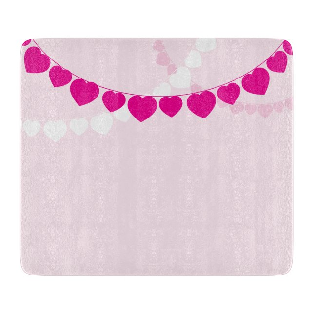 Rosa Heart Party Glass Clearboard 6"x7" (Framsidan)