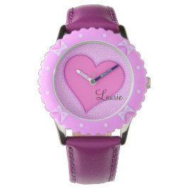 Rosa Heart Personlig Armbandsur
