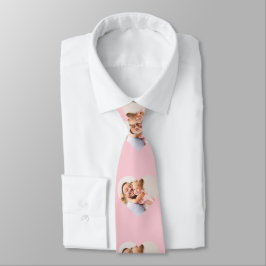 Rosa Heart Personlig Family Photo Neck Tie Slips