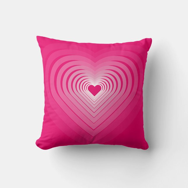 Rosa Heart Pillow Kudde (Framsida)