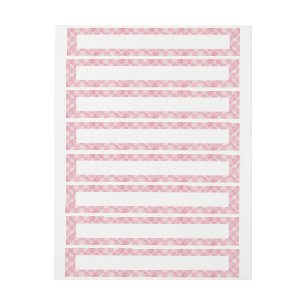 ROSA HEART QUILT 1"x7.25"-Verkligen, bred etikett