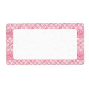 ROSA HEART QUILT 2"x3.75"-etiketter Fraktsedel