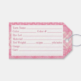 ROSA HEART QUILT 3,5"x2"-Märkre Presentetikett