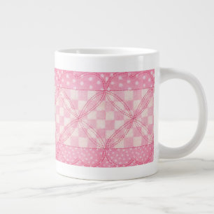ROSA HEART QUILT Big White Mugg Jumbo Mugg