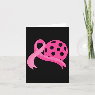 Rosa Heart Ribbon Pickleball Breast Cancer Awarene Kort