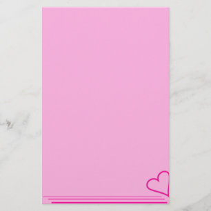 Rosa Heart Stationery Brevpapper