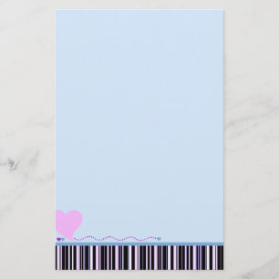Rosa Heart Stationery Brevpapper