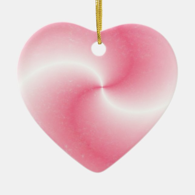 Rosa Heart Swirl - Ornament (Framsidan)