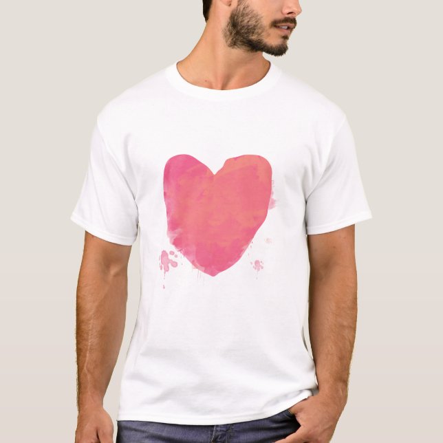 Rosa Heart T Shirt (Framsida)