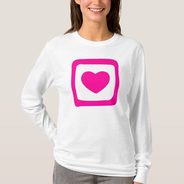 Rosa Heart T-shirt (Framsida)