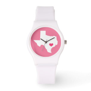 Rosa Heart Texas hemstat Armbandsur