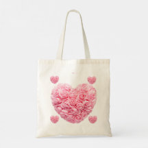 Rosa Heart Tote Bag