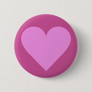 Rosa Heart Valentine anpassningsbar-knapp Knapp