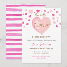 Rosa Heart Valentine Babydusch
