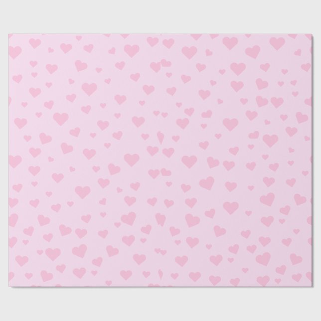 Rosa Heart Wrapping Papper Presentpapper (Seam)