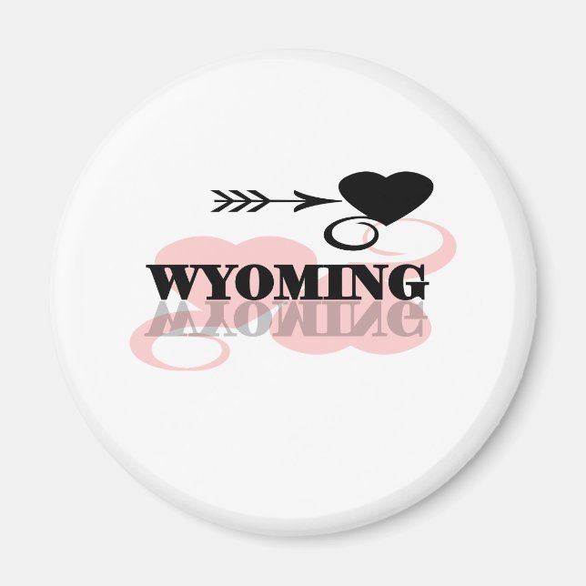 Rosa Heart Wyoming Magnet (Framsidan)