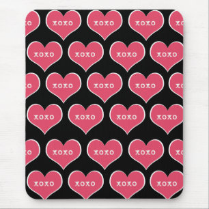 Rosa Heart XOXO Mousepad Musmatta