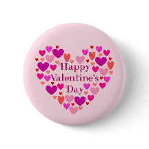 Rosa Hearts Alla hjärtans dag