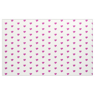 Rosa Hearts Anpassningsbar Polyester Weave Fabric Tyg