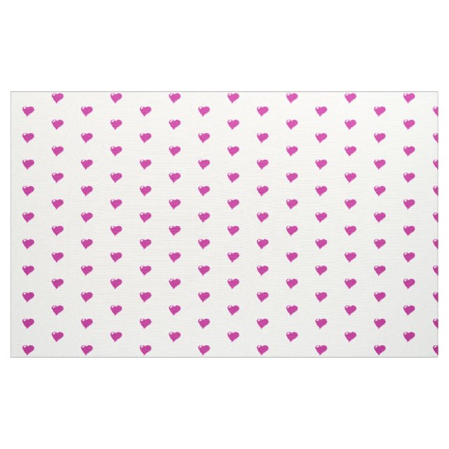 Rosa Hearts Anpassningsbar Polyester Weave Fabric Tyg (Yard)