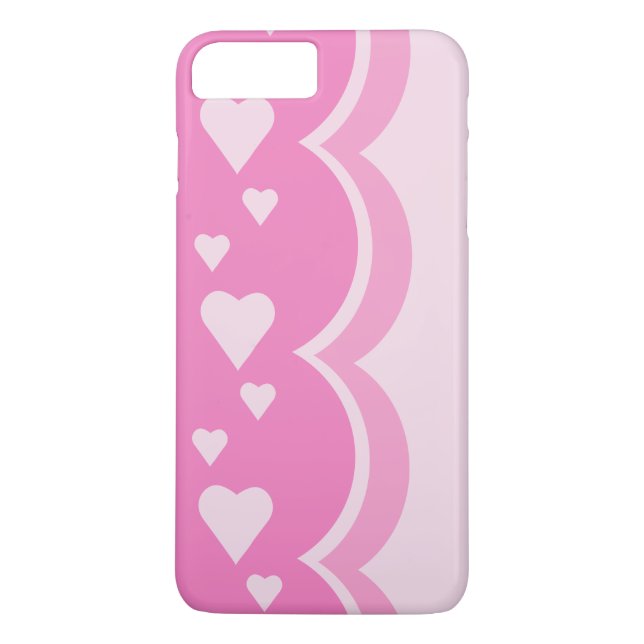 Rosa Hearts Case-Mate iPhone Skal (Baksida)