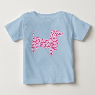 Rosa Hearts Dachshund T Shirt