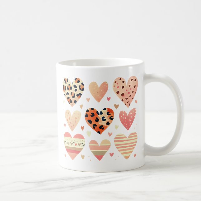 Rosa Hearts Kaffemugg (Höger)